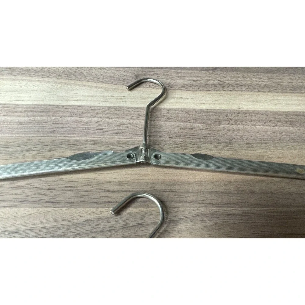 The Star Vintage Made In England Collapsible Folding Hangars With‎ Leather Pouch